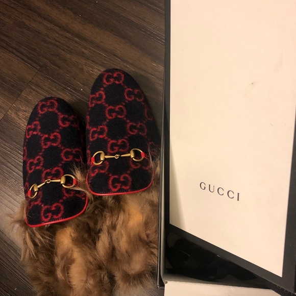 Gucci Princetown Horsebit Fur 41 - Picture 2 of 6